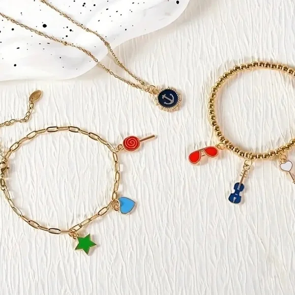 🔴 5 for $10 ONE Heart MADE with LOVE Charm Pendant for Jewelry Making - Picture 9 of 9